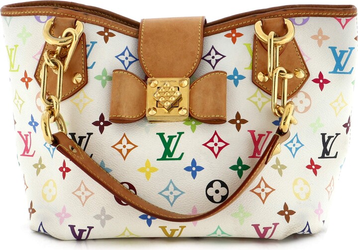 Louis Vuitton Annie Multicolor Gm White Shoulder Bag