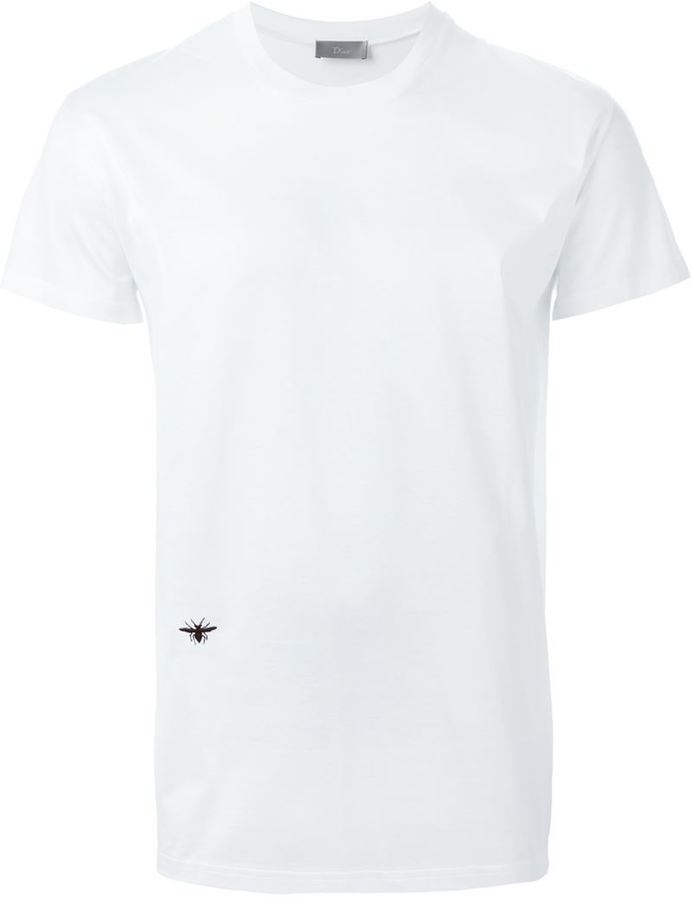 Christian Dior insect embroidery T-shirt - ShopStyle
