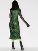 Thumbnail for your product : CLAN Mesh-Sleeve Midi Dress