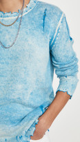 Thumbnail for your product : R 13 Faded Cashmere Crew Neck Sweater