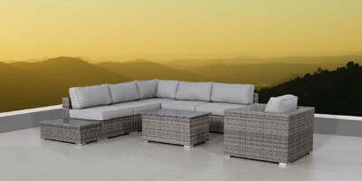 Red Barrel Studio Tarin Fully Assembled 5 - Person Seating Group with Cushions