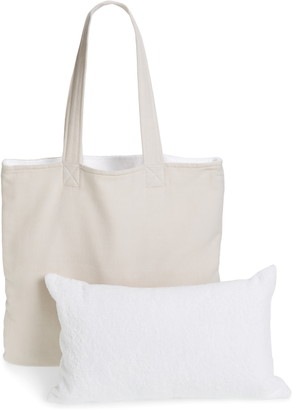 white company beach bag