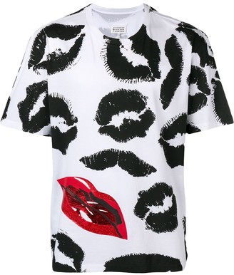 Maison Margiela lip print short-sleeve T-shirt