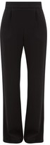 Thumbnail for your product : LA COLLECTION Gabrielle Wide-leg Silk-crepe Trousers - Black