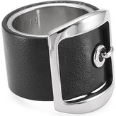 Thumbnail for your product : Ring Black Givenchy Leather buckle ring