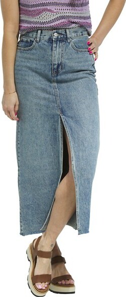 Steve Madden Women's Avani Denim Skirt 10 Blue