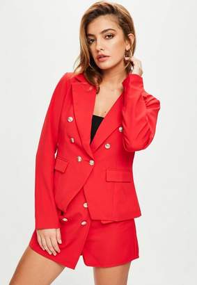 petite red blazer