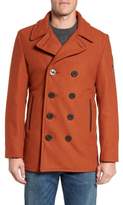 Thumbnail for your product : Schott NYC Embellished Slim Wool Blend Peacoat