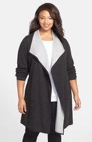 Thumbnail for your product : Eileen Fisher Cascade Front Cardigan (Plus Size)