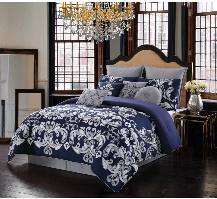 Navy Blue And White Comforter Shop The World S Largest Collection Of Fashion Shopstyle