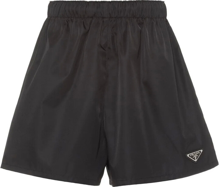 Prada Re-Nylon triangle-logo shorts