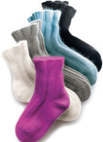 Thumbnail for your product : Falke Cashmere-Blend Cozy Ruffled Bedsocks, Silver/Gray
