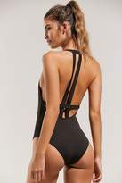 Thumbnail for your product : Out From Under Plunging V Solid One-Piece Swimsuit