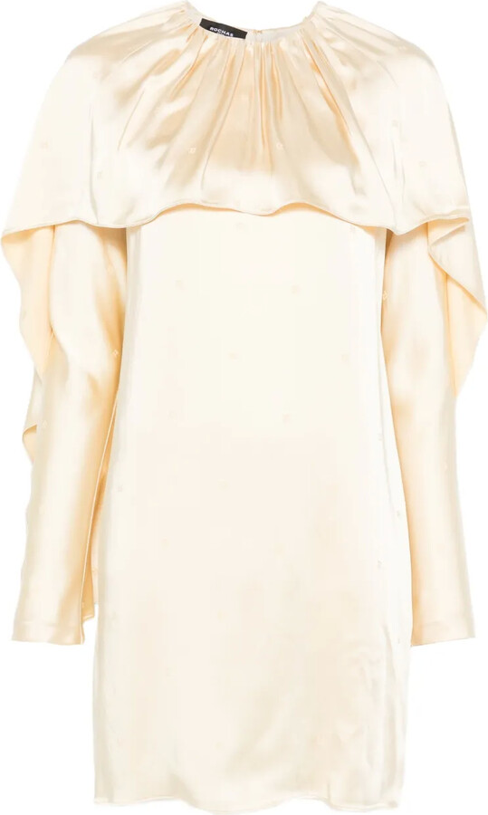 Rochas Draped Layered Mini Dress