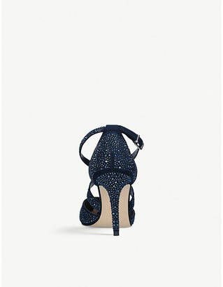 Carvela Kross Jewel embellished faux-suede court shoes
