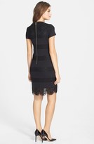 Thumbnail for your product : Laundry by Shelli Segal Lace & Ponte Shift Dress