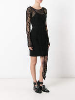 Thumbnail for your product : Isabel Benenato open knit asymmetric blouse