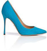 Thumbnail for your product : Sergio Rossi Suede Pointed Toe Pumps in Turquoise
