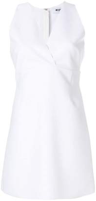 MSGM sleeveless mini wrap dress