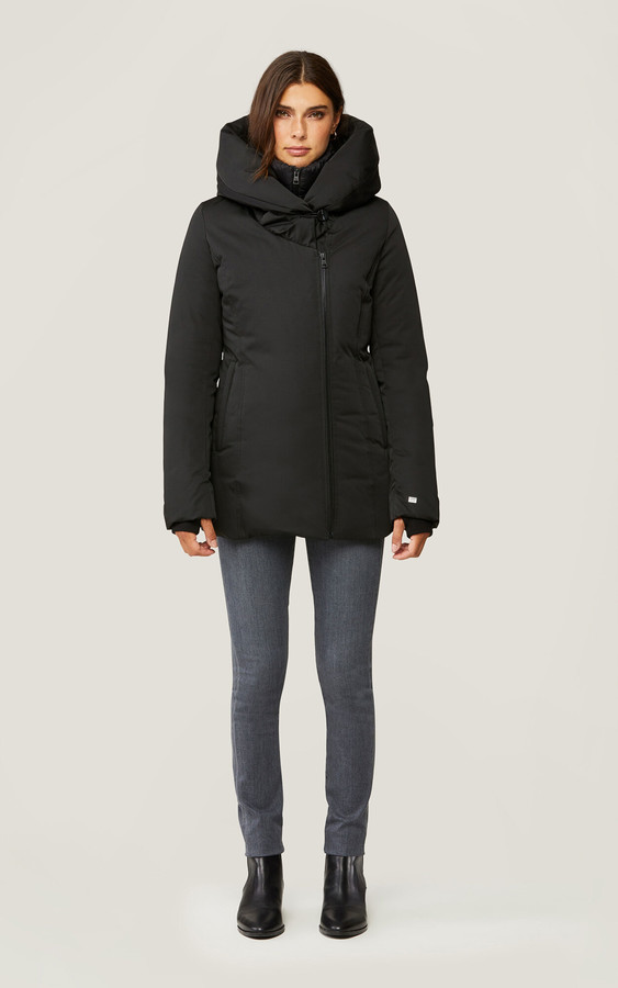 slim fit hooded down coat soia & kyo