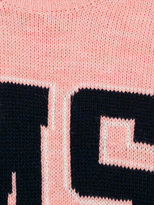 Thumbnail for your product : MSGM Kids knitted logo dress