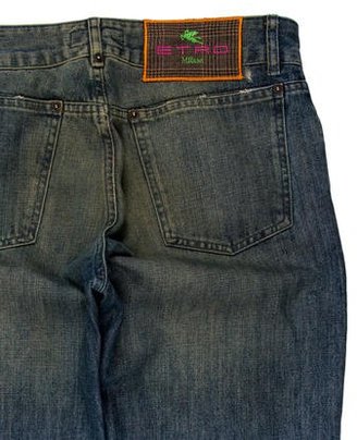 Etro Distressed Patchwork Jeans
