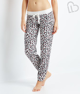 Thumbnail for your product : Aeropostale LLD Leopard Cinch Fleece Pants