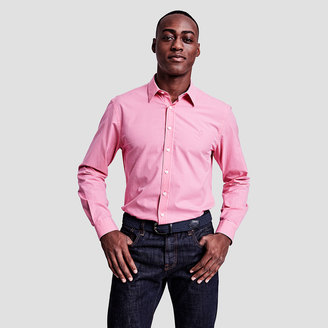 Thomas Pink Herbie Check Slim Fit Button Cuff Shirt