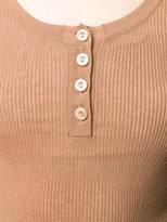 Thumbnail for your product : Drome Scoop Neck Button Down Vest Top