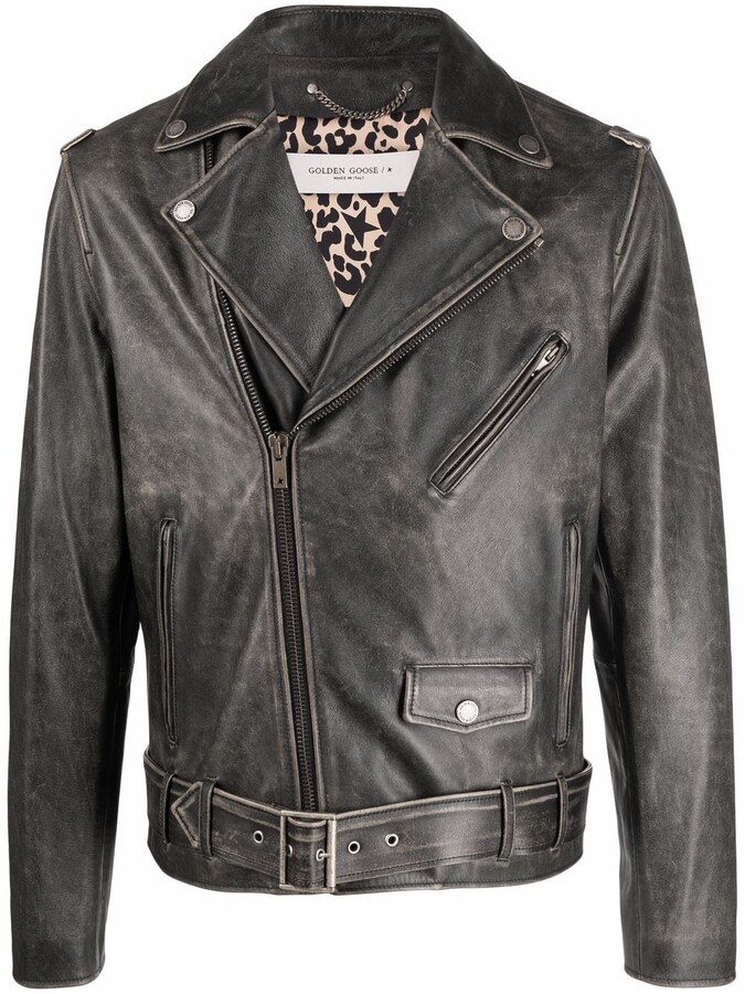 golden colour leather jacket
