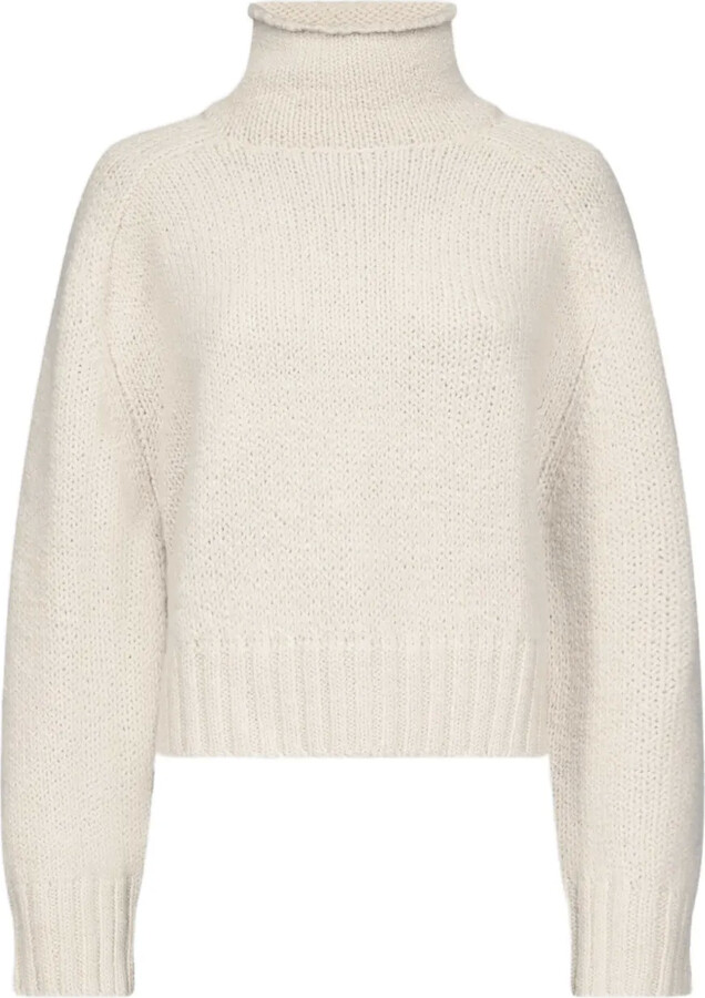 LouLou de Saison KEAN stand collar ribbed sweater