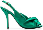 Thumbnail for your product : No.21 knot-detail slingback pumps