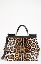 Thumbnail for your product : Dolce & Gabbana 'Miss Sicily' Calf Hair & Leather Satchel