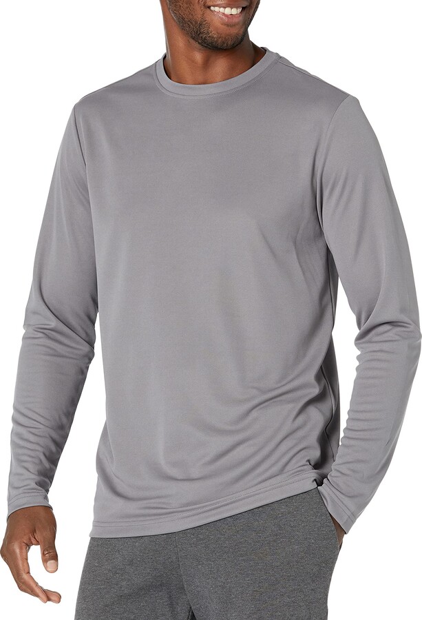 Essentials Mens Big & Tall Tech Stretch Long-Sleeve T-Shirt fit by DXL 