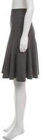 Thumbnail for your product : Akris Wool A-Line Skirt Grey Wool A-Line Skirt