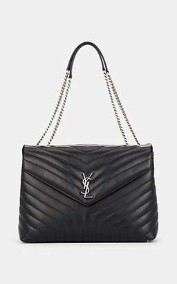 Saint Laurent Women's Monogram Loulou Large Leather Shoulder Bag - Black