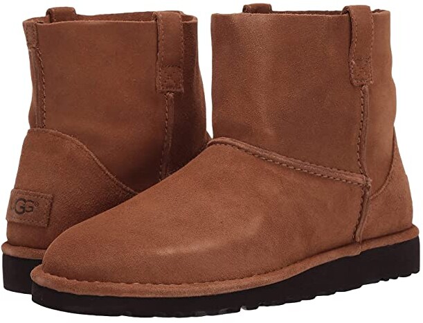 ugg classic unlined leather bootie