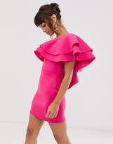 Thumbnail for your product : True Violet exclusive mini dress with frill in fuchsia
