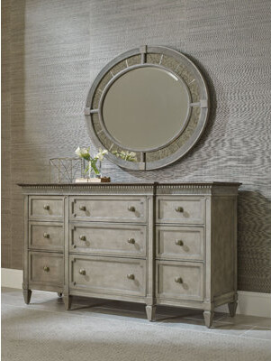 Ainsley 9 Drawer Dresser with Mirror