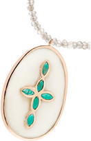 Thumbnail for your product : Pascale Monvoisin Simone 9-karat Rose Gold Multi-stone Necklace