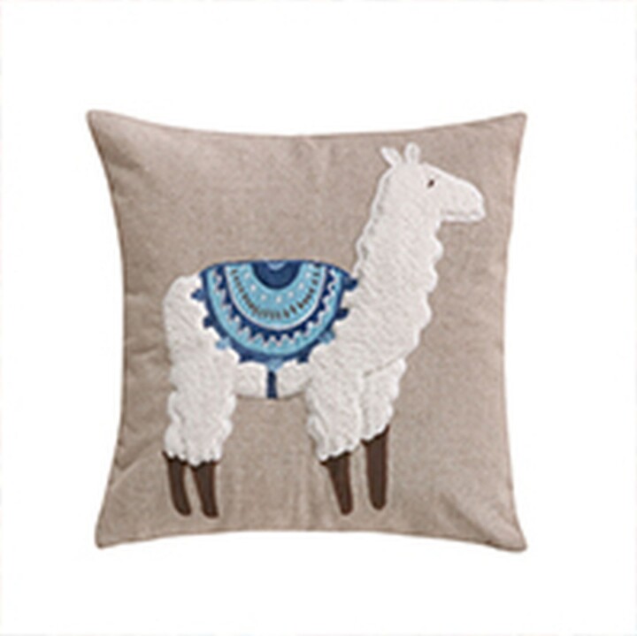 llama throw pillow