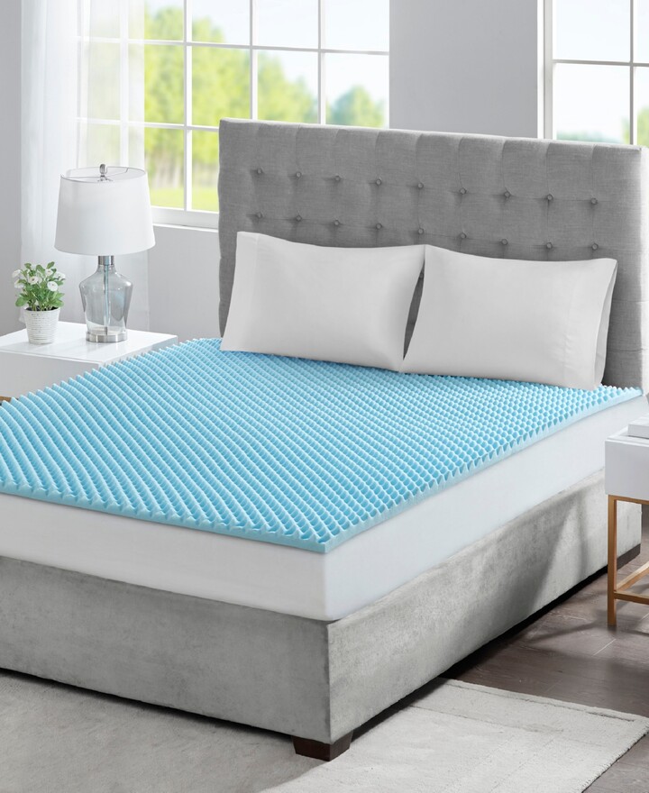 Madison Park 1.5" Gel-Infused Memory Foam Mattress Topper, King