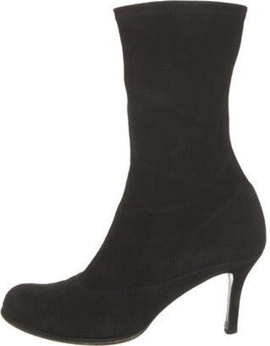 Stuart Weitzman Suede Sock Boots ShopStyle