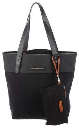 WANT Les Essentiels Leather-Trimmed Felt Tote w/ Tags