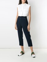 Thumbnail for your product : Gloria Coelho High Waisted Cropped Trousers