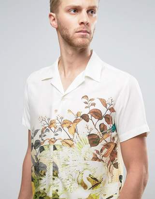Selected Homme+ Short Sleeve Shirt with All Over Print