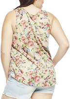 Thumbnail for your product : Wet Seal Floral Crochet Trim Tank