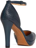 Thumbnail for your product : Brooks Brothers Woven Calfskin Ankle Strap Heels