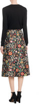 Thumbnail for your product : RED Valentino Floral Midi-Skirt