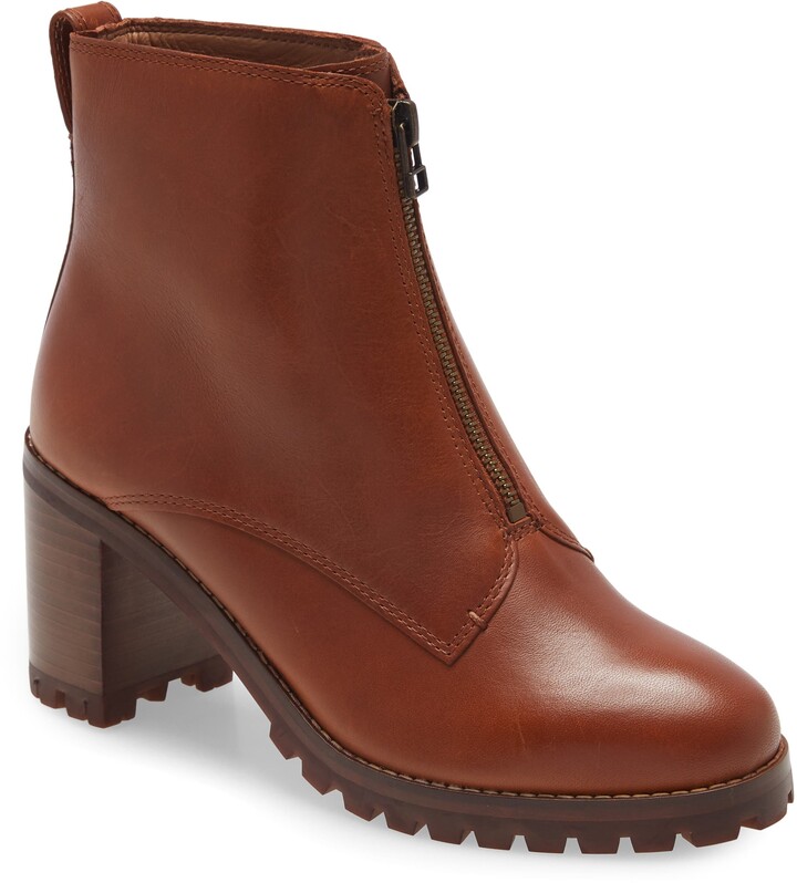 Madewell Lydia Zip Front Lug Sole Boot - ShopStyle